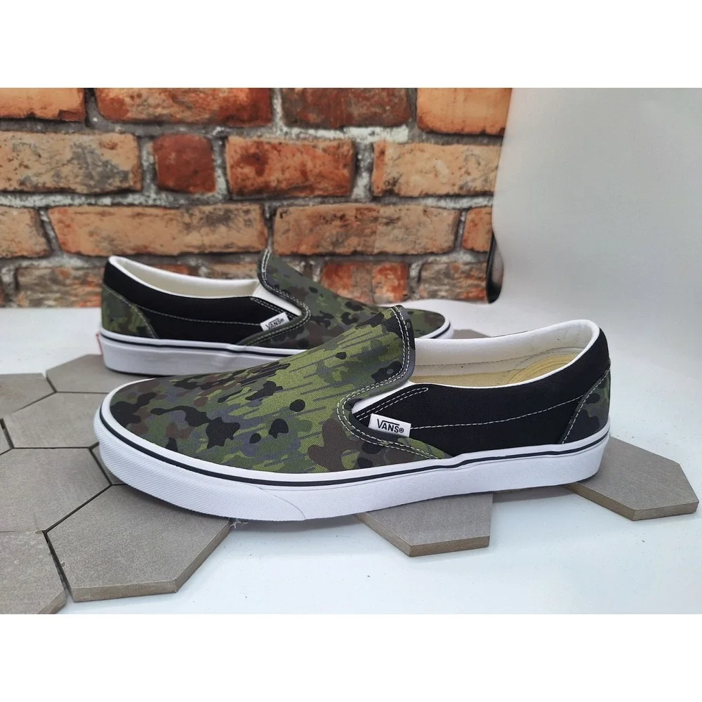Men's Size 8 Rain Camo Green Brown VN0009Q7BGK Sneakers Skate New Rare‎